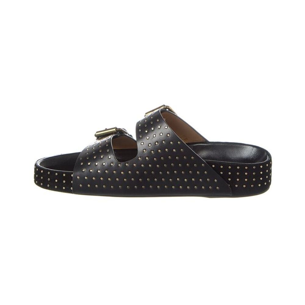 Isabel Marant Lennyo Leather Sandal, Black - Picture 2 of 5